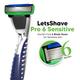 LetsShave Pro 6 Sensitive Razor Blades - Men 12's - Razors & Cartridges