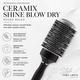 Vega Professional Ceramix Shine Blow Dry Round Hair Brush 53Mm For Men & Women (Vpphb-04) - Hair Brushes