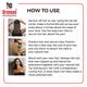 Bronson Professional Hair Extensions Out Curl 5 Clip-In 24 inch Natural Black No 3 1's - Hair Clips/Bands
