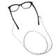 Modisch White And Transparent Round Beads Sunglasses Chain (JC-14W) 1's - Wearables Sunglasses