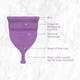 Pee Safe Reusable Menstrual Cup with Medical Grade Silcone for Women - Extra Small 1's - Menstrual Cups