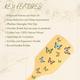Allure Personalised Paddle Hair Brush Butterfly Print 1's - Hair Brushes
