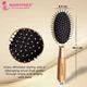 Majestique Golden Oval Cushion Detangling Brush, Friendly Detangling Brush Ultra-Soft Tipped Nylon 1's - Straighteners