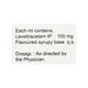 Levacetam Syrup 100ml - Epilepsy/Convulsion-Ant