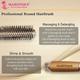 Majestique Golden Series Round Hair Brush for Blow Drying HR103 Nylon Bristles 1's - Hair Brushes