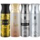 Ajmal Aurum & Wisal & Silver Shade & Evokesilver Edition Homme Deodorant Spray- For Men (Pack Of 4) 200 ml - Men Perfumes (Edt/Edp)