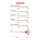 Allure Pink Diamond crystal makeup brush set of 10 with Pouch 1's - Face Brush
