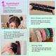 Majestique Soft Stretchable Hair Rubber Band Hair Ties Ponytail Holder Hair Scrunchies Head Band - Multicolor 5's - Hair Clips/Bands
