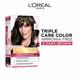 L'Oreal Paris Excellence Creme Triple Care Color, 3 Dark Brown100gm+72ml 1's - Crème