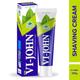 VI-John Shaving Cream Icy Mint with Tea Tree Oil and Bacti-Guard for All Skin Types 125 gm - Shaving Creams