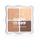 Matt Look Show it off Contour & Highlighter Combo Palette, All-In-1 Face Makeup Kit, Chestnut-02 18 gm - Contour