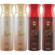 Ajmal Wisal Sacred Love Deodorant Spray (Pack of 4) 200 ml - Deodorants/Roll-Ons