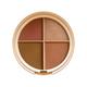 Faces Canada Second Skin 4 in 1 Face Palette, Blush + Contour + Highligher Velvet Finish 14.5 gm - Blushes