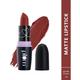 Plum Matterrific Lipstick Upside Brown - 126 (Chocolate Brown) 4.2 gm - Lipsticks