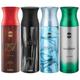 Ajmal Sacred Love & Carbon & Avid & Raindrops Deodorant Spray- For Men (Pack Of 4) 200 ml - Men Perfumes (Edt/Edp)