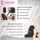 Majestique Compact Styling Comb Detangler Comb, For Curly Hair, Long Hair, Wet Hair Comb For Detangling Comb 1's - Multi-Stylers