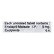 Enal 5mg Tablet 10'S - Hypertension-ACE