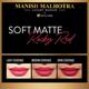Manish Malhotra Beauty By MyGlamm Soft Matte Lipstick-Rocky Red 4 gm - Lipsticks