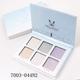 Miss Rose 6 Color Metallic Glow Highlighter Palette 7003 - 044 02 24 gm - Face Palettes