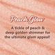 Plum BodyLovin' Body Shimmer Oil - Peach Glow, Long-lasting shimmer, Deep moisture, Fruity Fragrance 90 ml - Massage Oils