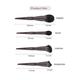 ALLURE Professional Makeup Brush Set with makeup brushes bag (Pack of 10) 1's - Face Brush