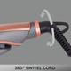 VEGA Glam Shine Hair Straightener With Ceramic Coated Floating Plates (VHSH-24) Grey 1's - Straighteners