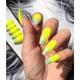 Nails On Board Handmade Press On Gel Nails- Holographic Lemon Yellow Medium 50 gm - Nail Care
