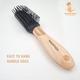 Majestique Prime Black Hair Brush 8 Row Flat Series, Bio-Friendly Detangling Brush 1's - Hair Brushes