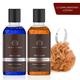 The Man Company Body Wash with Patchouli & Sea Salt Bergamot & Mandarin SLS & Paraben Free 250ml x 2 (With Free 2 Complementary Loofah) 940 gm - Shower Gels & Body Wash