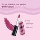 Plum Soft Swirl Lip Gloss, High-Shine Finish, Intense Pigment, 3 Shades In 1, 125 Black Currant 6 ml - Liquid Lipsticks
