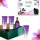 Globus Naturals Ayurvedic Kumkumadi Skin Lightening & Brightening Gift Box, Face Wash, Face Cream, Face Scrub & Face Serum 1's - Makeup Kits & Sets