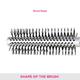 Vega Round Hair Brush & Small Comb (India's No.1 Hair Brush Brand) for Men and Women, (VCP-01) 1's - Hair Combs