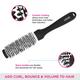 Vega Hot Curl Brush (Small) (H2 - Prs) Color - Black 1's - Hair Brushes
