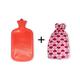 Sahyog Wellness Hot Water Bag with Cover - Red (Cover color may vary) - Hot Pack/Ice Bag