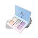 Miss Rose 6 Color Metallic Glow Highlighter Palette 7003 - 044 02 24 gm - Face Palettes