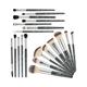London Pride Cosmetics Hd Professional Brush Set Black 20's - Face Brush