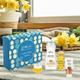 Globus Naturals Kesar Chandan Glow Infusion Kit, Box Includes - Honey Malai Lotion 200gm, Haldi Chandan Body Wash 100gm, Kesar Chandan Face Wash 75gm, Kesar Chandan Face Gel 100gm 1's - Creams, Lotions & Oils