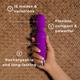 Libertee Body Massager Rechargeable 12 Modes Violet 1's - Massagers And Vibrators