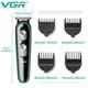 VGR V055 Body Groomer 120 min Runtime 4 Length Settings Black 1s 1's - Hair Removal Accessories