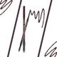 Jaquline USA Pro Stroke Eyebrow Pencil Brown 0.35 gm - Eyebrow Pencils & Enhancers