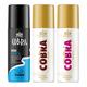 St. John Cool Limited Edition Deodorant Spray 150 ml + Cobra Oud Deodorant Spray 150 ml + Cobra Toxic Deodorant Spray 150 ml - Men Deodorants/Roll-Ons