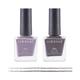 Colorsoul Bliss Vegan Nail Enamel, Purple Water, Grey Crest, B07, B23 (Pack of 2 x 8 ml) 1's - Nail Polish