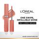 Loreal Paris Infallible Laque Resistance Lacquer-Like Shine, 16H Longwear, 610 Nude Signature 4 ml - Liquid Lipsticks