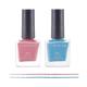 Colorsoul Bliss Vegan Nail Enamel, Breezy Pink, Icey Blue, B01, B20 (Pack of 2 x 8 ml) 1's - Nail Polish