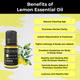 Organic Forest 100% VEGAN Lemon Essential Oil 10 ml - Essential Oils