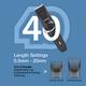Vega Power Lite Beard Trimmer For Men With 90 Min Runtime, 2 Comb Attachments, Usb Type-C, (Vhth-38) - Trimmers