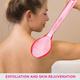 Vega New Luxury Bristle Bath Brush for Gentle Body Massage, Pink (BA-1/3) 170 gm - Body Scrubbers & Brushes