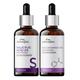 Aravi Organic Daily Oil-Control AM/PM Duo Serums Combo Pack with 10% Niacinamide Serum and 2% Salicylic Acid Serum 60ml 2's - Face Serum