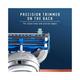 King C. Gillette Men's Neck Razor Cartridges with Built in Precision Trimmer for Shaping 3's - Razors & Cartridges