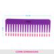 Vega Lilac Shampoo Com (1268) 32 gm - Hair Combs